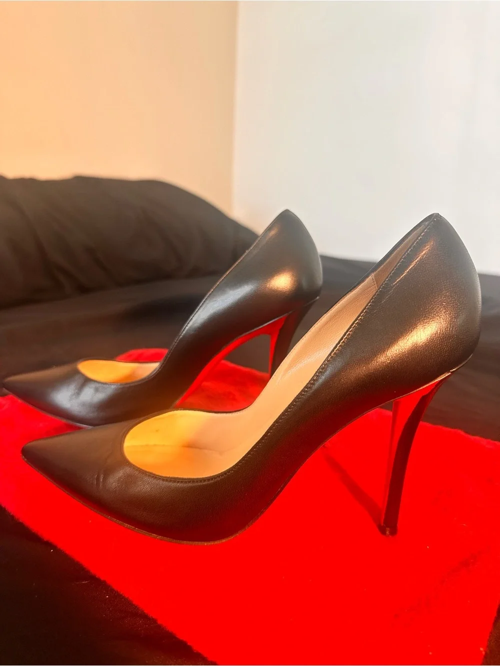 Christian Louboutin Black Leather 